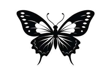 Vector butterfly black silhouette butterfly D.eps