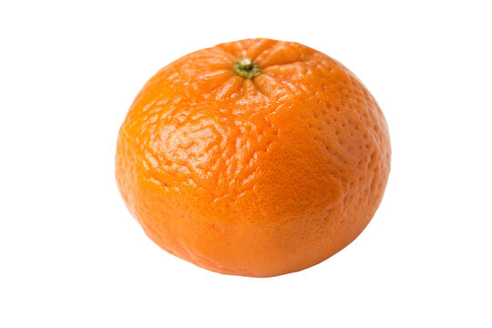 Una mandarina aislada