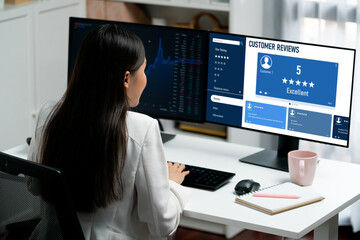 Customer experience and review analysis by brisk computer software for corporate business
