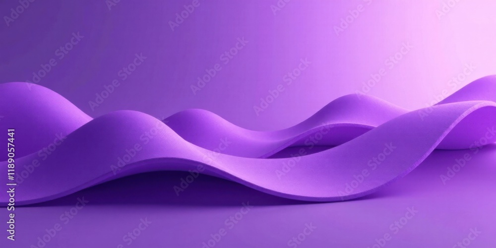 Poster abstract purple undulating forms a study in smooth curves and subtle light play