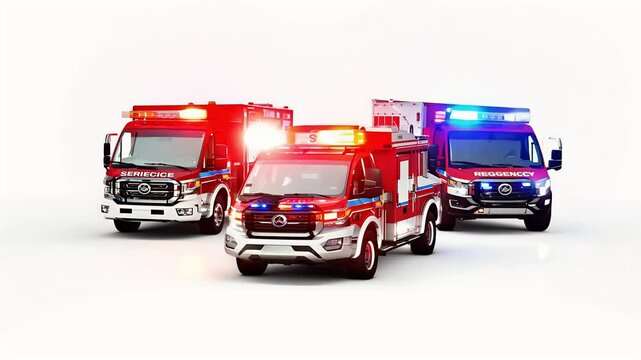 white vehicles background first responder emergency ladder company vehicle police white background white urgent truck treatment transportation transport team support squad siren safety response