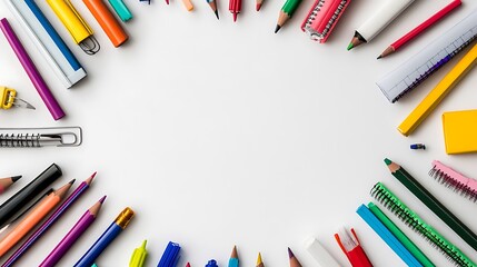 education backgrounds surrounded by pen and pencils 