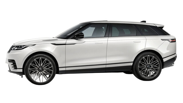 Range Rover velar car isolated on white.