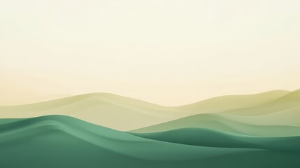 Obraz premium Earthy Gradient Harmony - Minimalist Moss Green and Sandy Beige Abstract Backdrop for Grounding Vibes.