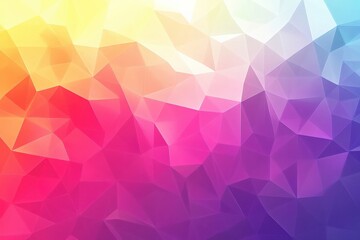 Fototapeta premium Geometric gradient poster, smooth transitions between vibrant hues, rounded and angular shapes combined