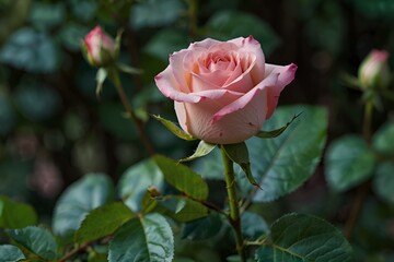 Soft pink rose