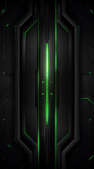Futuristic sci-fi glowing green tech background

