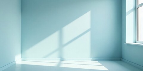 Obraz premium Empty Room Corner with Light Streaming Through Window
