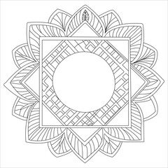 This is a Flower with line art.