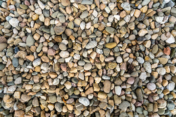 Lots of small pebbles as a natural texture.