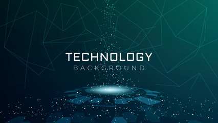 Technology connection digital data background