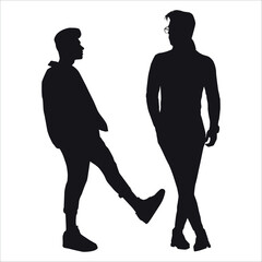 Businessman or Employee Silhouette vector illustration