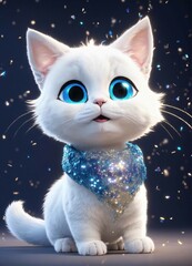 cat in the snow
