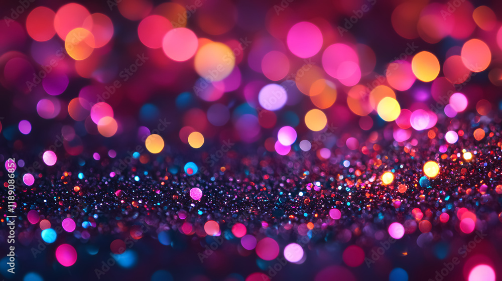 Poster polarization pearl sequins creating a shiny glitter background