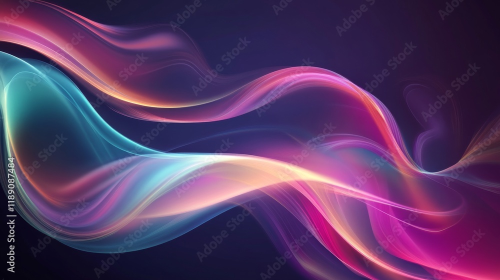 Poster futuristic software abstract background featuring high-tech geometric patterns, dynamic digital elem