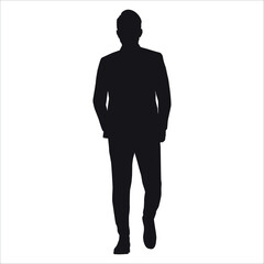 Businessman or Employee Silhouette vector illustration