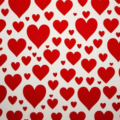 seamless background with hearts