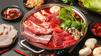 Relish the Fiery Delight of Chinese Hot and Spicy Hot Pot