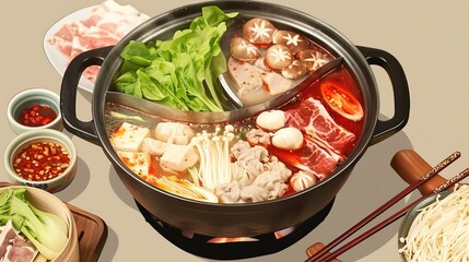 Relish the Fiery Delight of Chinese Hot and Spicy Hot Pot