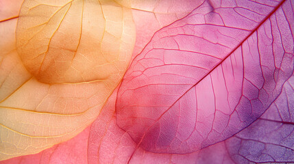 A beautiful and the colorful leaves on the colorful leaves background , natural leave close up background ,  fresh colorful leaves on the colorful leaves background 