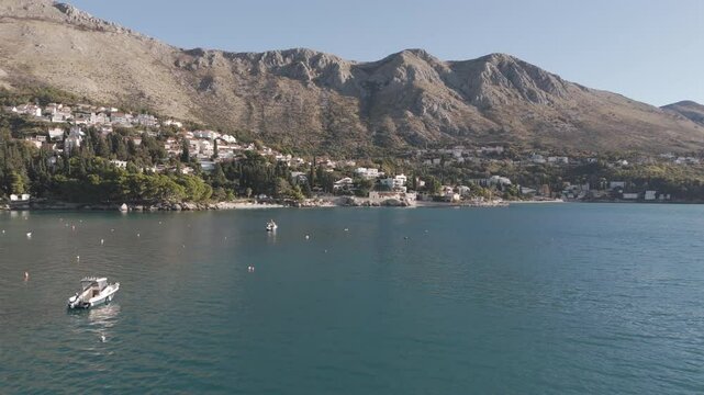 Aerial Views of Dubrovnik Mlini