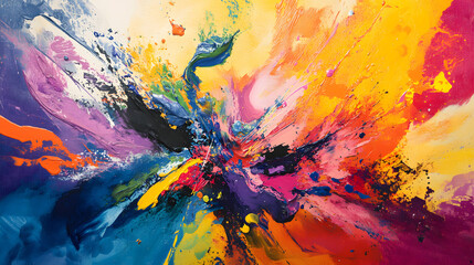 An Engaging and Colorful Acrylic Painting Session Filled with Abstract Designs and Creative Techniques