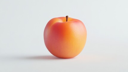 a single red and yellow apple on a white background