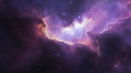 Obraz premium beautiful cosmic nebula with abstract color gradation