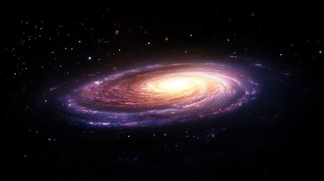 Stunning Spiral Galaxy Illuminated Against a Star-Studded Cosmic Background