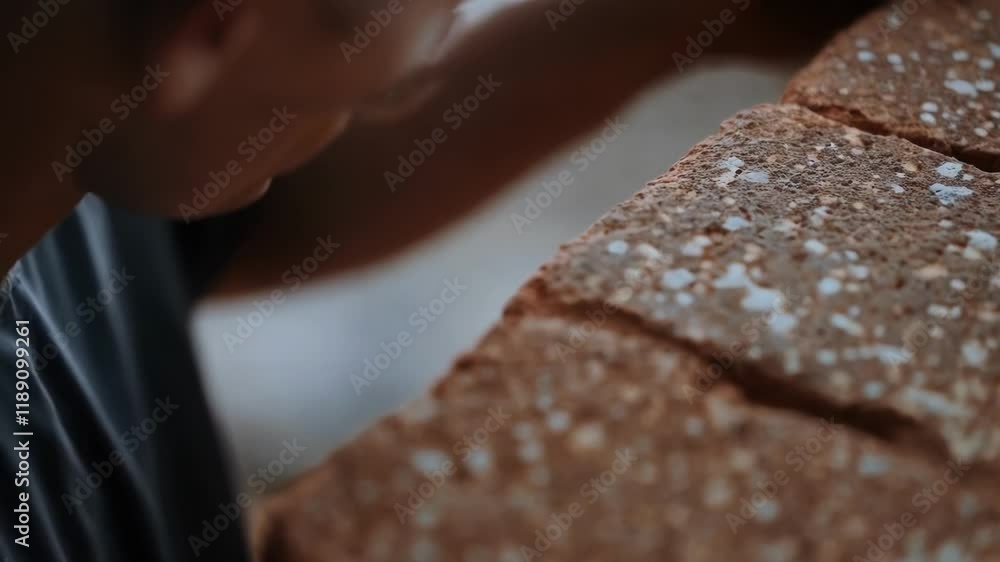 Aufkleber construction worker applying mortar on brick wall, demonstrating precise bricklaying technique with 