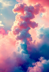 Naklejka premium colorful clouds in the sky