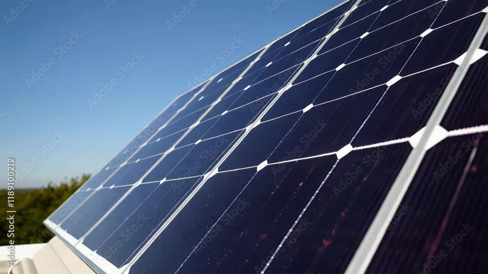 Poster innovative solar panels converting rooftop surfaces into sustainable power generation platforms, sup