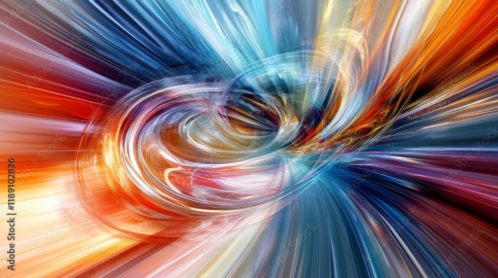 Poster high-tech abstract background featuring dynamic geometric patterns, digital circuitry elements, and 