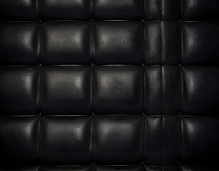 Fototapeta premium pattern black leather texture, black leather background. abstract background, AI-generated