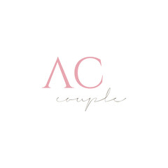 letter av wedding letter font signature logo design vector