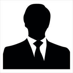 Businessman Avatar Profile silhouette vector illustration