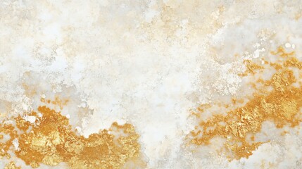 Abstract Gold and White Marble Texture Background