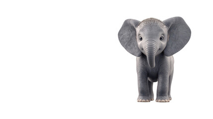 Fototapeta premium Elephant in the shadows, a captivating glimpse into the nocturnal wildlife majestic