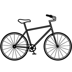 Hand-Drawn Bicycle Line Art Sketches