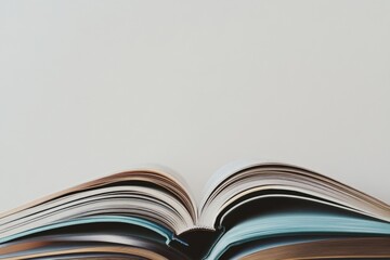 Fototapeta premium open book with many pages