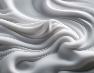 Obraz premium close up of white creamy foam texture in gentle waves