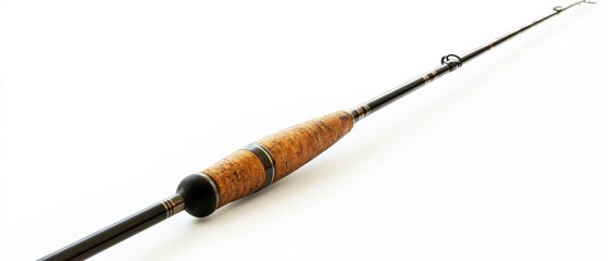 Naklejka premium a fishing rod against a white background