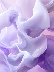 Fototapeta premium Soft Flowing Purple and Pink Fabric Background - made with Generative AI