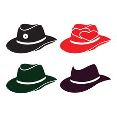 Western Style Cowboy Hat Icon Vector Illustration Design