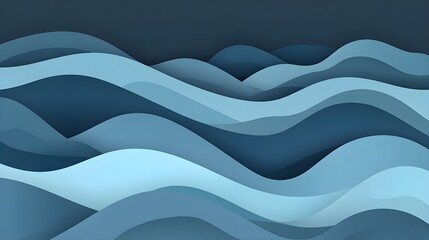 Obraz premium Calming Gradient Waves Pattern in High-Quality Photorealistic Design