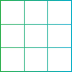 Naklejka premium Grid View icon single vector illustration