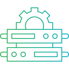 Server Connection Settings icon single vector illustration