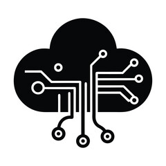 illustration of a cloud  computing concept