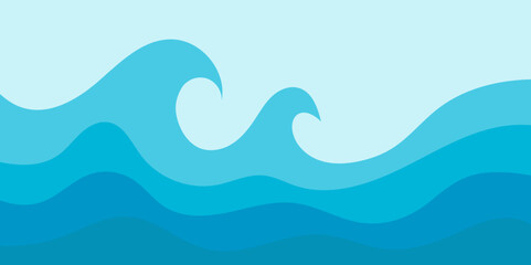 Blue and white dynamic curve business banner. Abstract blue waves. Vector background.