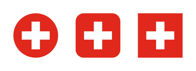 Switzerland flag icon set